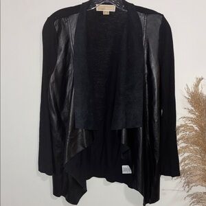 Michael Kors Black Waterfall Blazer